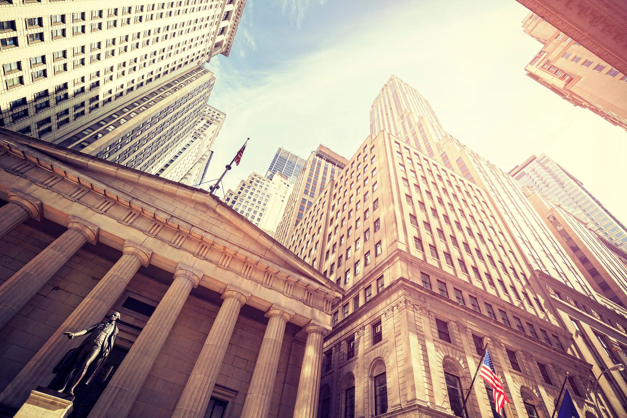 Wall Street financial district